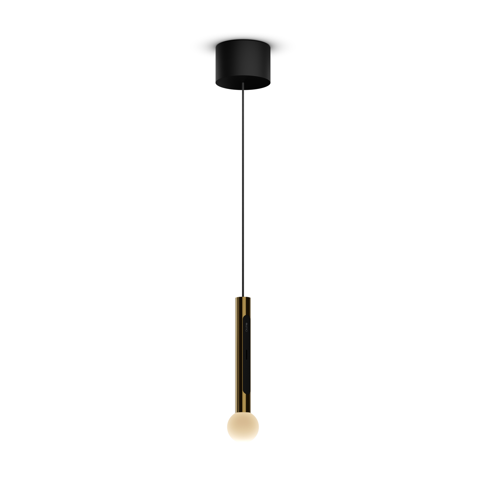 Occhio Coro Moon Downlight Einzel Leuchte in Schwarz freigestellt